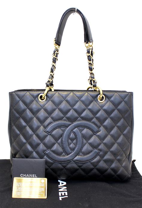 chanel black bag.|large black chanel tote bag.